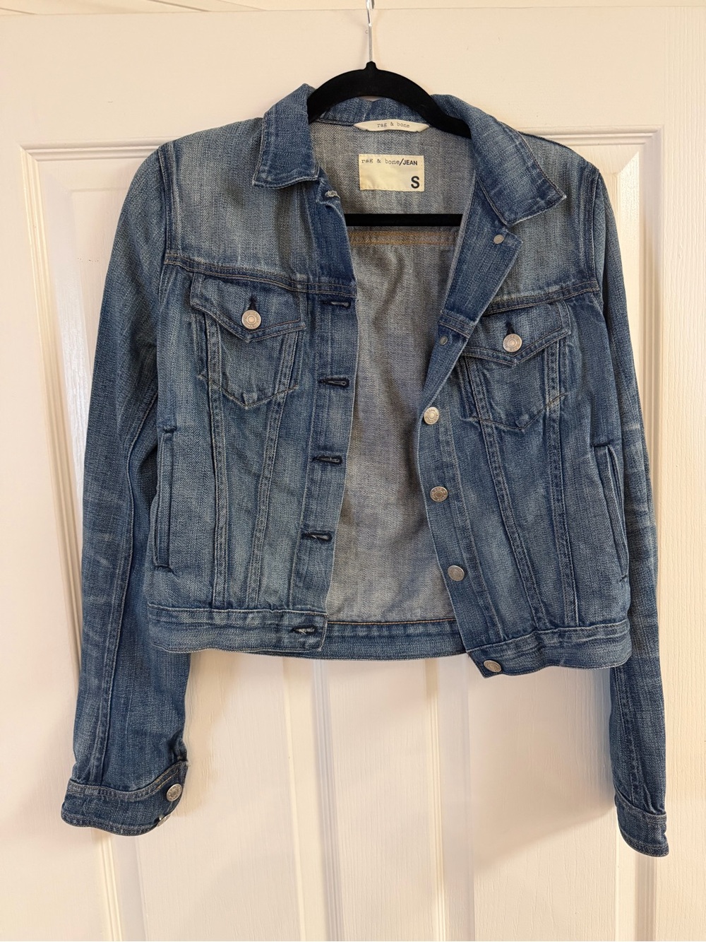 rag & bone Light Blue Denim Trucker Jacket